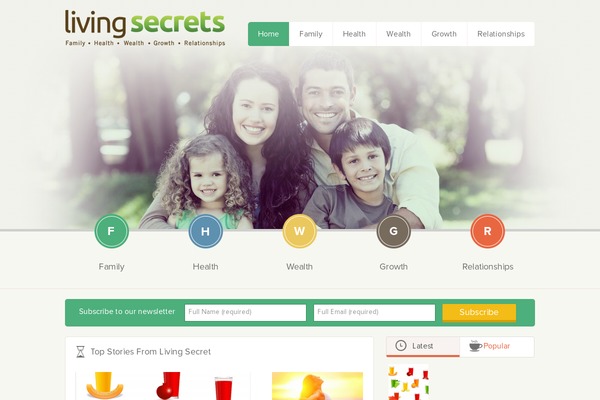 Main theme site design template sample