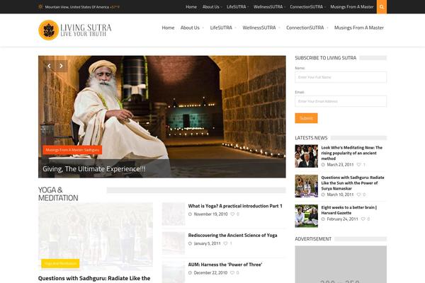 TrendyBlog theme site design template sample