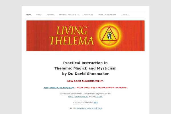 livingthelema.com site used Twenty Twelve