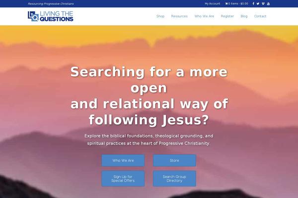 livingthequestions.com site used Golden-rule-theme