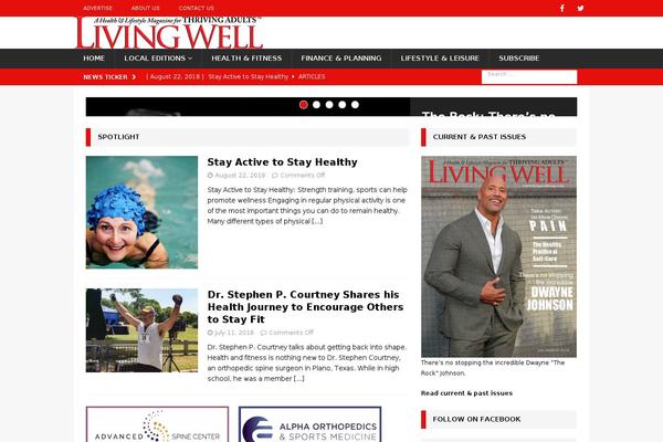 MH Magazine theme site design template sample