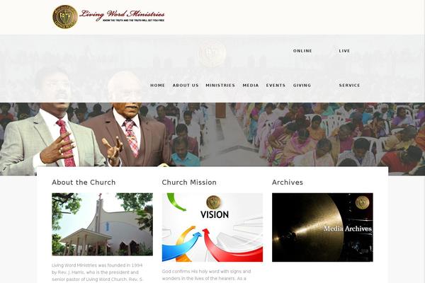 Adorechurch theme site design template sample