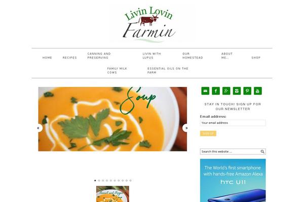 Foodie theme site design template sample