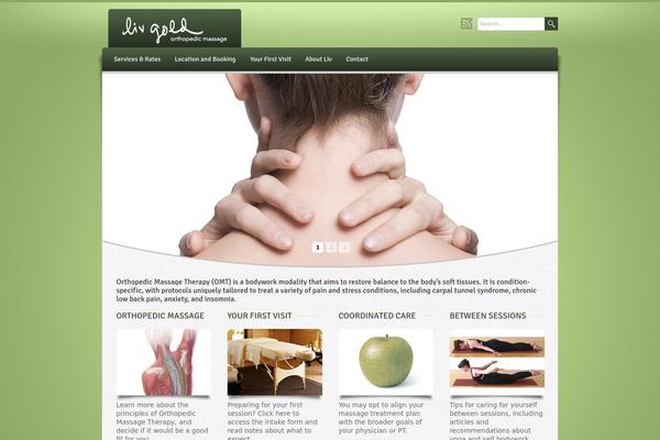 Wellness theme site design template sample