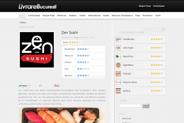InReview theme site design template sample