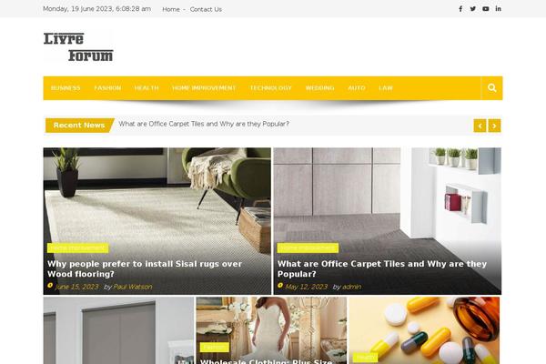 Editorialmag theme site design template sample