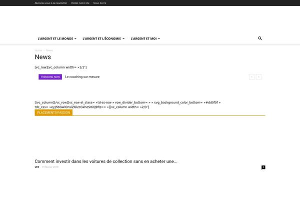 Newspaper theme site design template sample