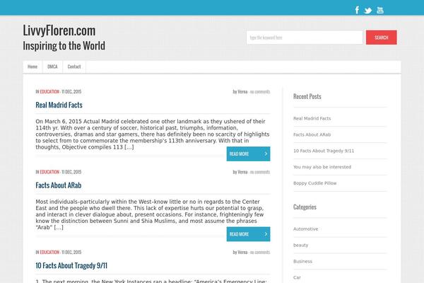 VertiMagazine theme site design template sample