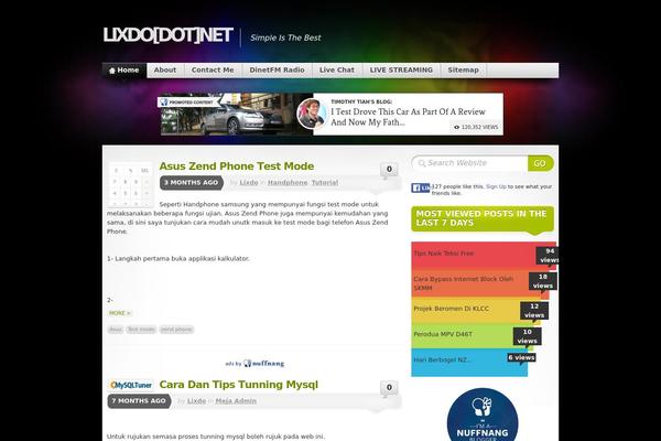 Mystique theme site design template sample