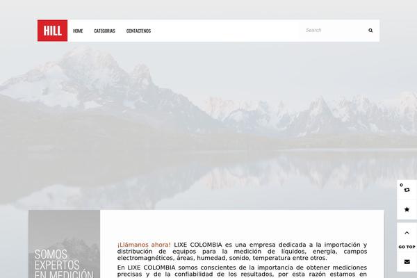 Hill theme site design template sample