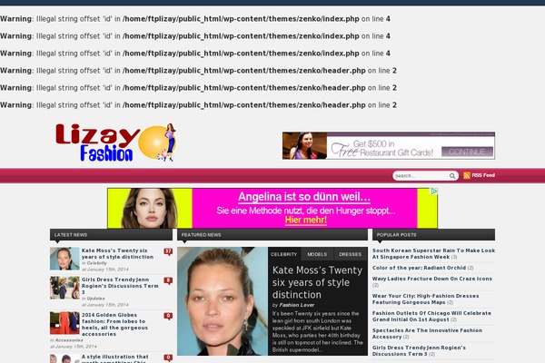 Zenko theme site design template sample