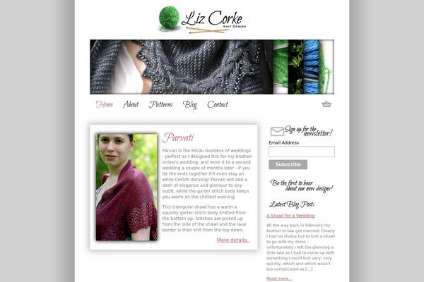 lizcorke.com site used Kingfisher