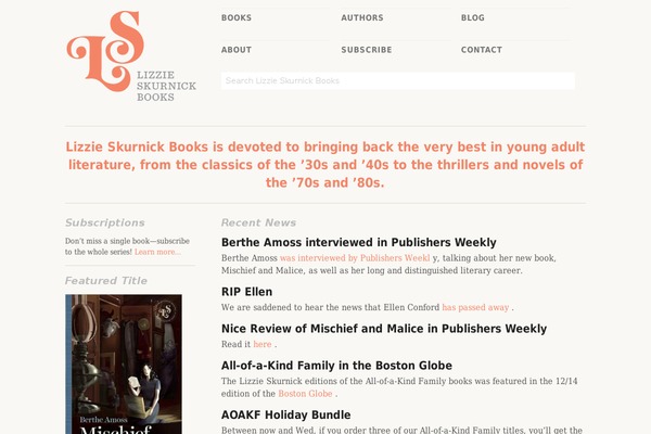 lizzieskurnickbooks.com site used Lsb