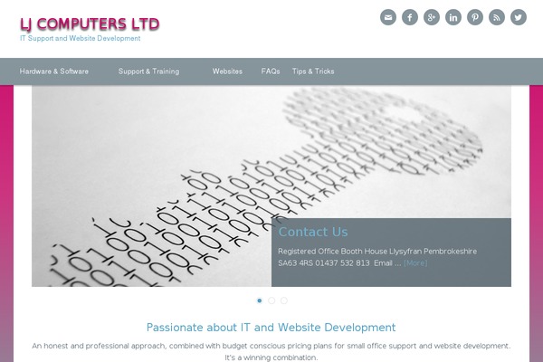 Site using Simple Social Icons plugin