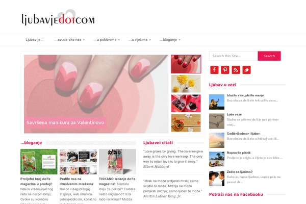 Glamour theme site design template sample