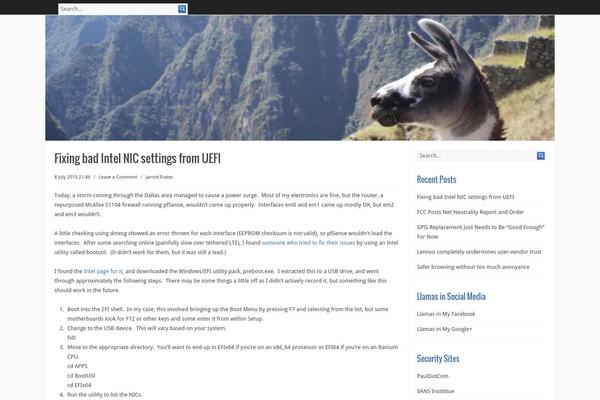Infinity theme site design template sample