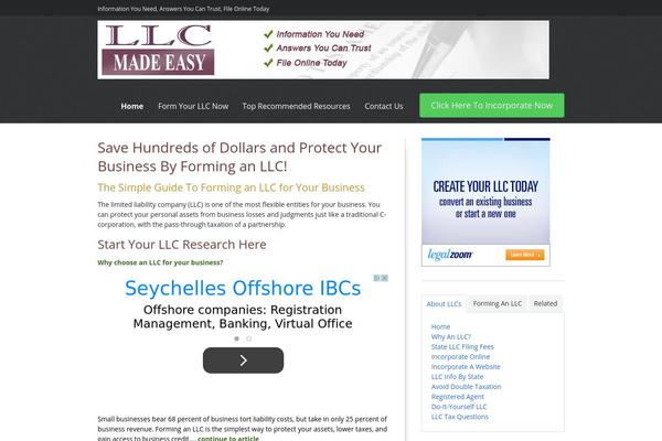 llc-made-easy.com site used Startingup