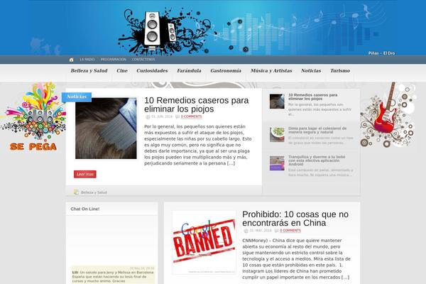 Headlines theme site design template sample
