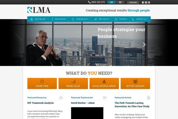 Lma theme site design template sample