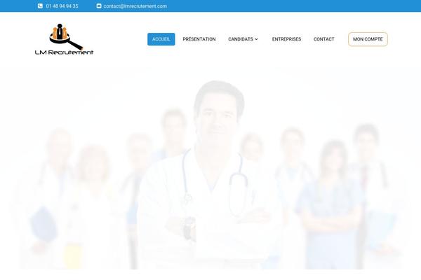 Jobify-child theme site design template sample