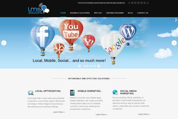 LMS theme site design template sample