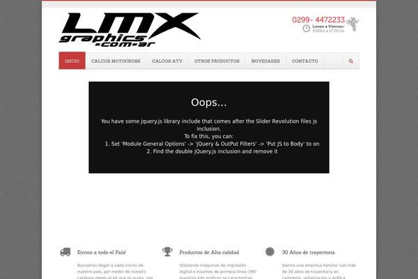 Site using Wip-mega-menu plugin