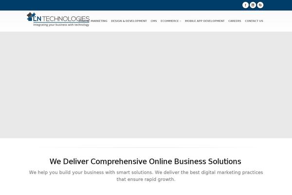 Porto theme site design template sample