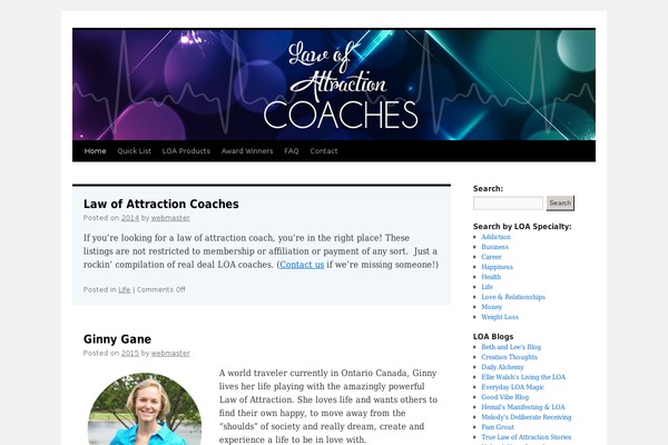 Twentyten-child theme site design template sample