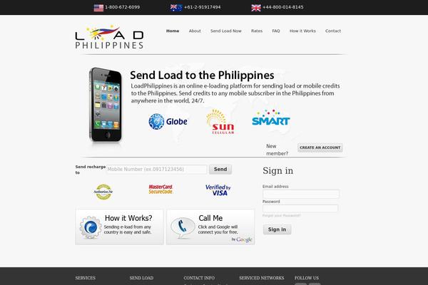 loadphilippines.com site used Loadphilippines