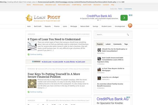 loanpiggy.com site used Fresh News