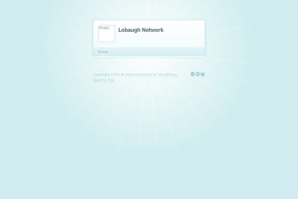 MiniCard theme site design template sample
