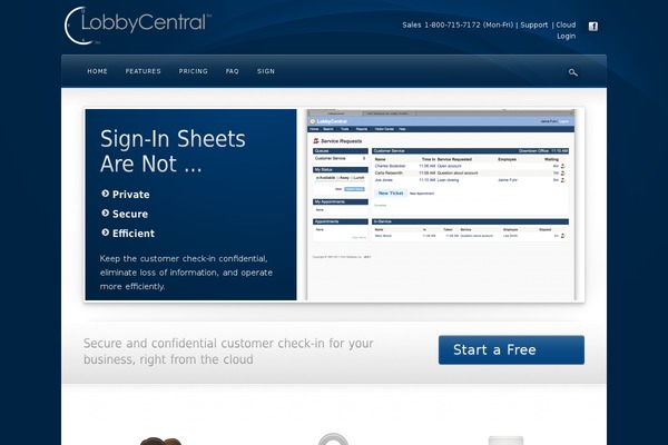 lobbycentral.com site used Awake