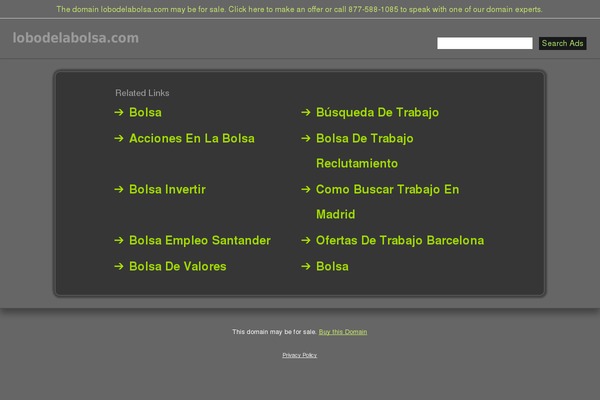 lobodelabolsa.com site used Green-love