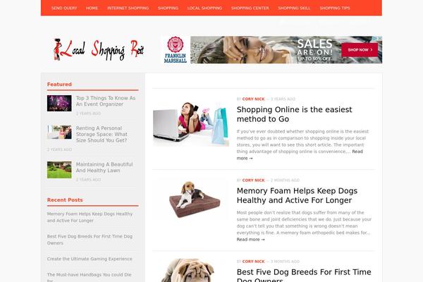 Insider theme site design template sample