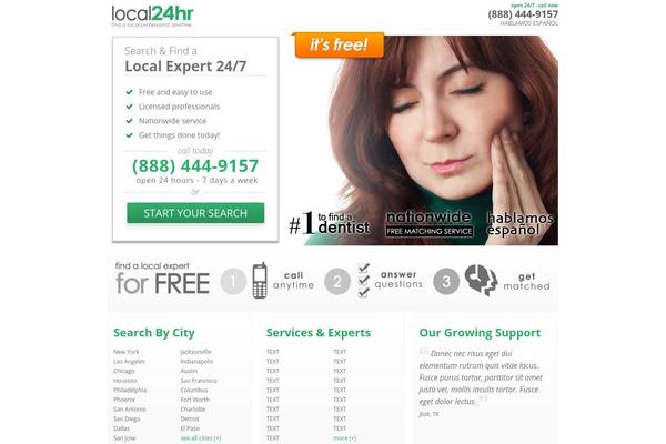 Home theme site design template sample