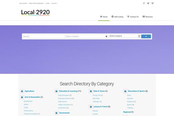 Florida theme site design template sample
