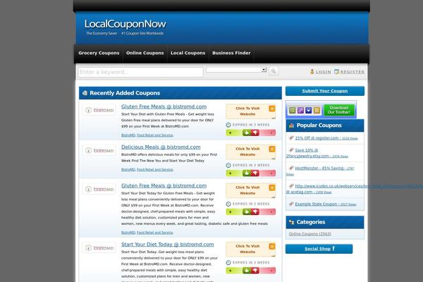Couponpress theme site design template sample