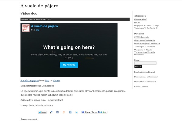 localizacion.org site used Journalist-13