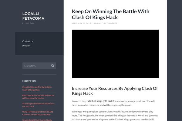 Wilson theme site design template sample