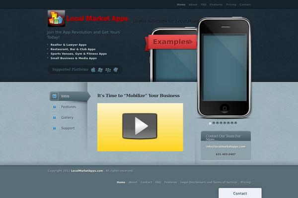 MyApp theme site design template sample