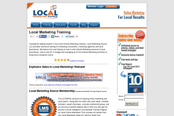 LMS theme site design template sample