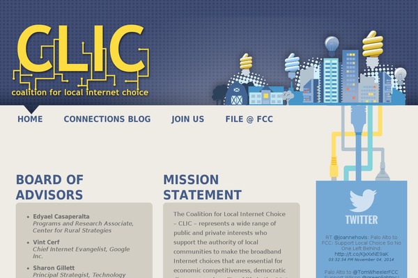 localnetchoice.org site used Clic