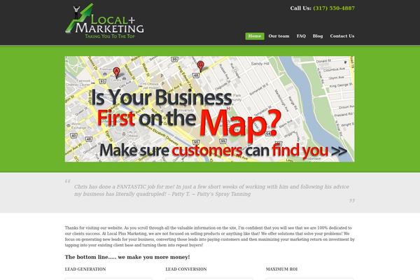 Promotion theme site design template sample