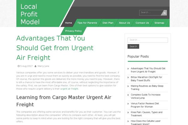 Uniq theme site design template sample