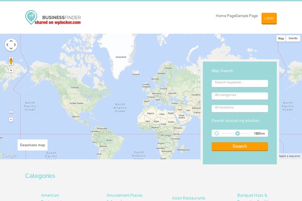 Business Finder theme site design template sample