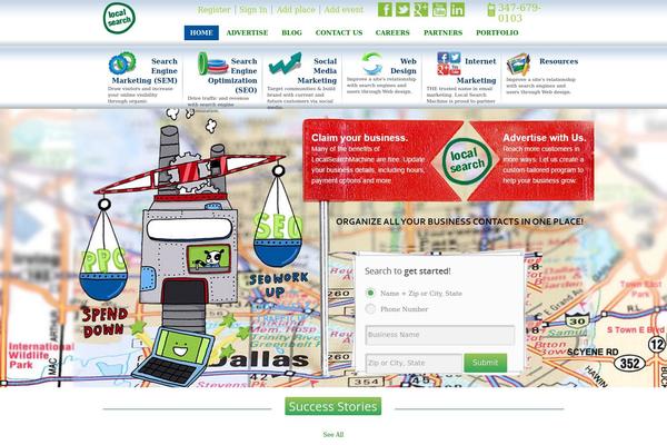 GeoPlaces theme site design template sample