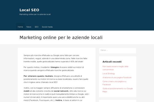 Twenty Sixteen theme site design template sample