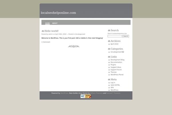 New-golden-gray theme site design template sample