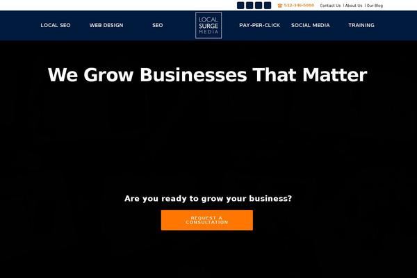 Jupiter theme site design template sample