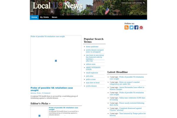 Wp-news theme site design template sample